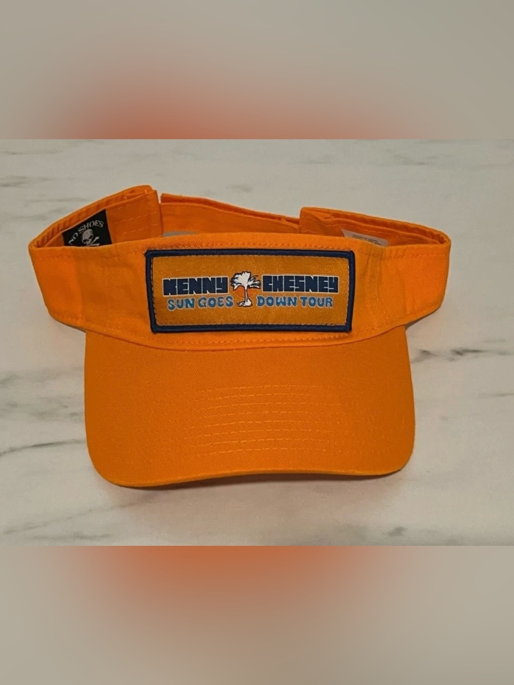 Kenny Chesney Orange Sun Goes Down Tour Visor Hat Cap VIP No Shoes Nation